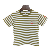 Green Stripes Round Neck T-Shirt